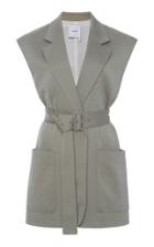 Moda Operandi Agnona Cashmere-blend Jersey Belted Vest Size: 40