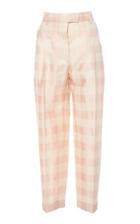 Brock Collection Omar Plaid Straight Leg Pant