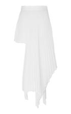 Peter Do Asymmetric Pleated Voile Skirt Size: 34