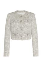 Moda Operandi Alessandra Rich Lurex Tweed Cropped Jacket Size: 36