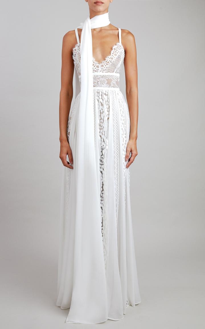 Moda Operandi Elie Saab Lace Maxi Dress