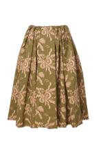 Moda Operandi Simone Rocha Pleated Floral Skirt Size: 4