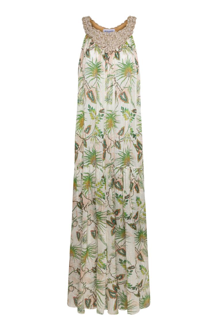 Adriana Iglesias Alberta Jewel Full Length Dress