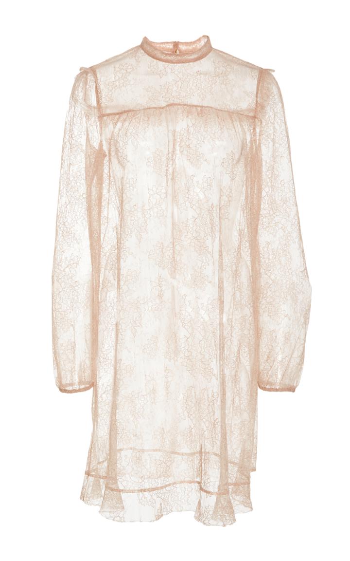 Red Valentino Lace Floral Embroidered Mini Dress