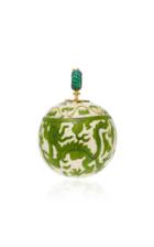 Silvia Furmanovich Marquetry Chinese Green Ball Charm With Gemfields Emeralds