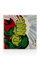 Olympia Le-tan Shut Up Embrodered Canvas Clutch