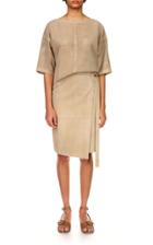 Moda Operandi Michael Kors Collection Wrap Midi Skirt