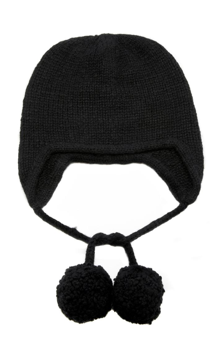 The Elder Statesman M'o Exclusive Handspun Ear Flap Cap