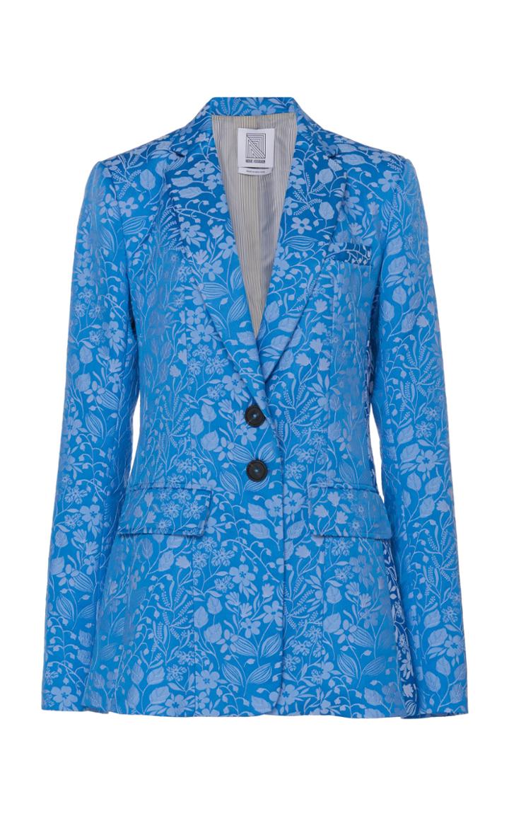 Rosie Assoulin Floral-patterned Jacquard Blazer