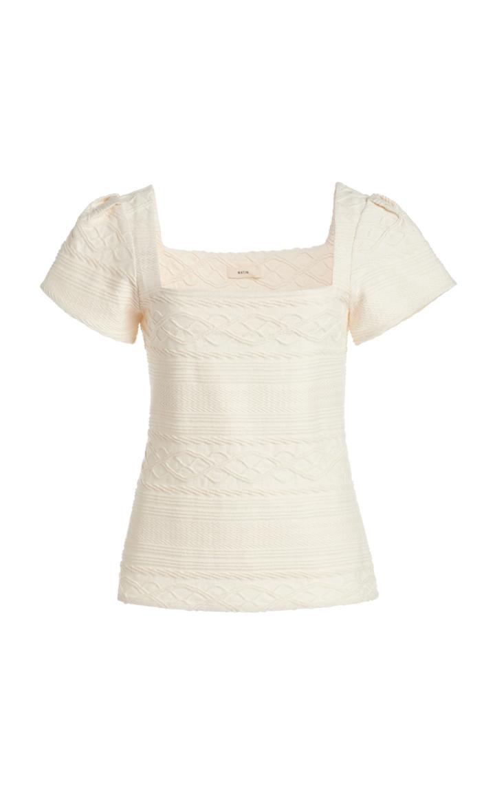 Moda Operandi Matin Textured Knit Top