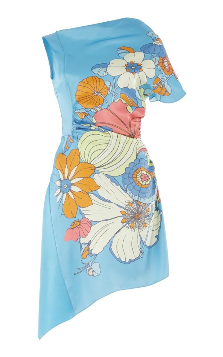 Peter Pilotto Printed Satin Mini Dress