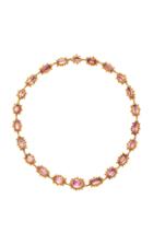 Fred Leighton Georgian Pink Topaz Riviere Necklace