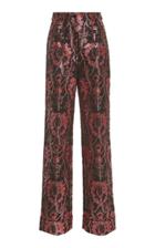 Dolce & Gabbana Floral High-rise Jacquard Pants