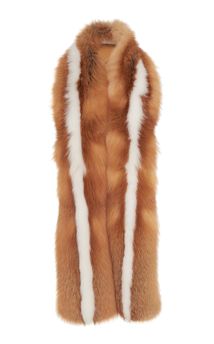 J. Mendel Two Tone Fox Fur Stole