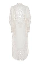 Zimmermann Ninety-six Silk And Linen-blend Maxi Dress