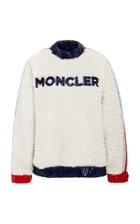 Moncler Grenoble Shell-trimmed Faux-shearling Sweater