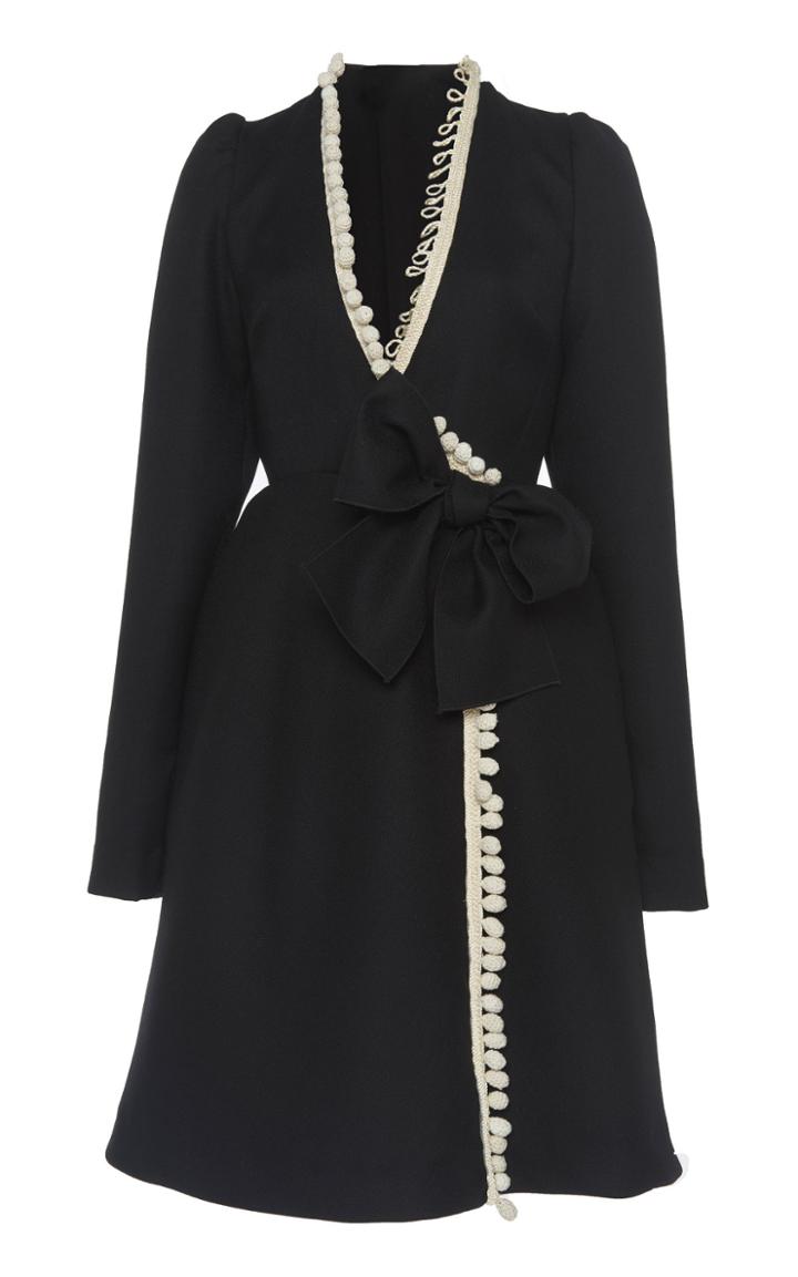 Giambattista Valli Oversized Virgin Wool Peacoat
