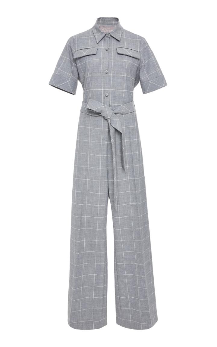 Lela Rose Belted Jumpsuit