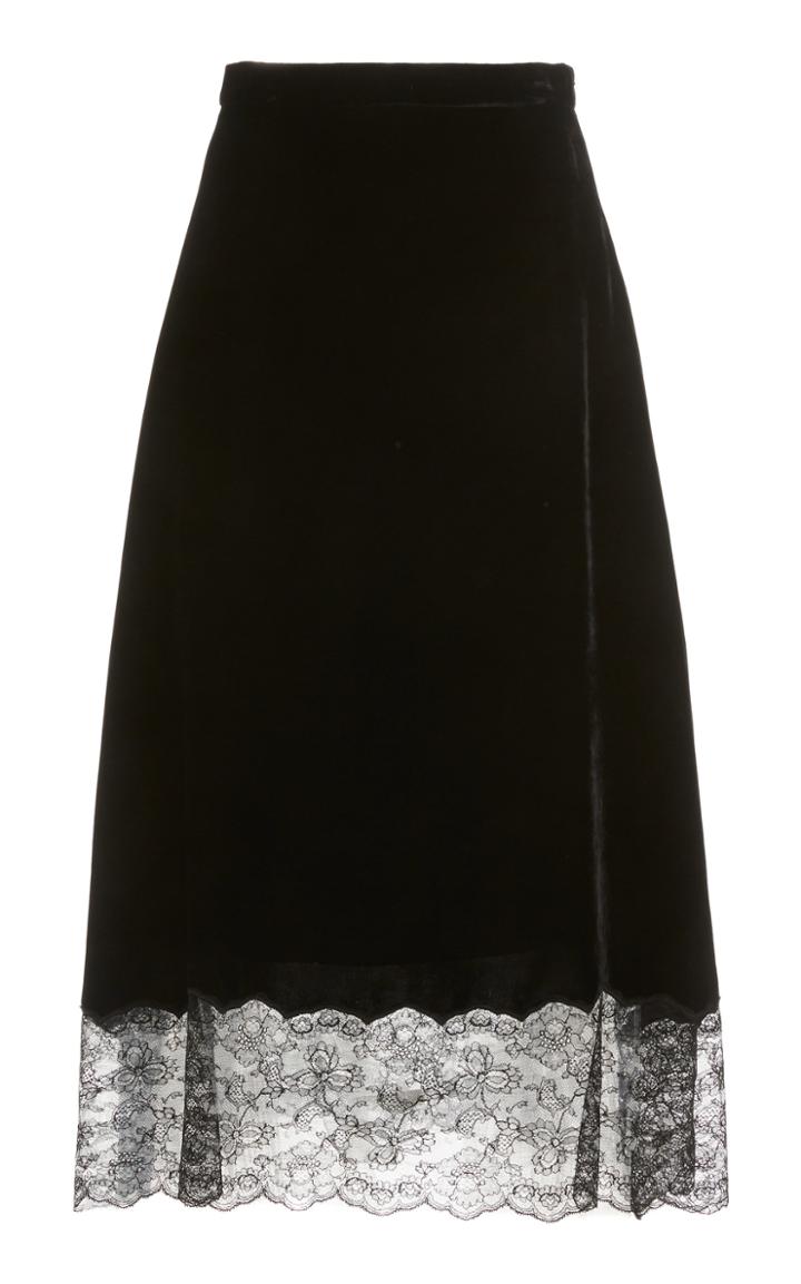 Moda Operandi Temperley London Sammy Crystal-embellished Velvet Crop Top