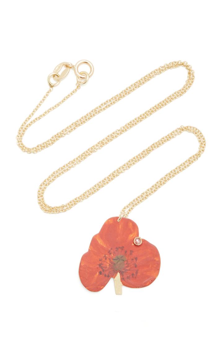 Christopher Thompson Royds Poppy Pendant Necklace