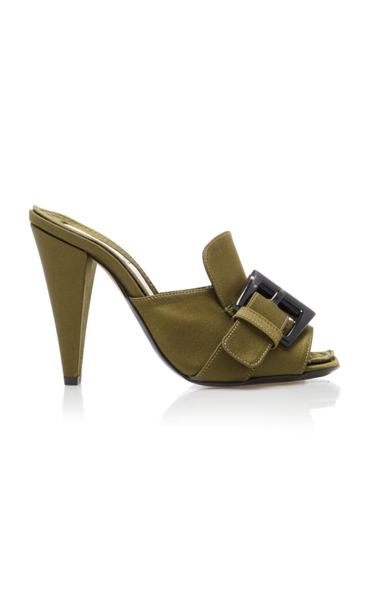 N 21 N&deg;21 Satin Buckle Mule