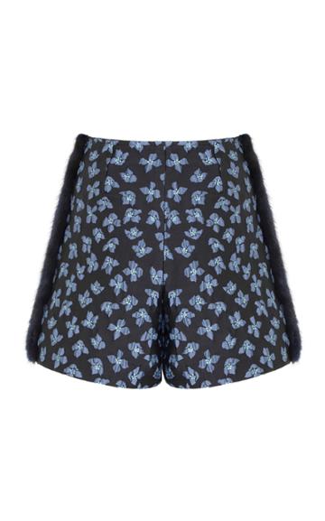 Razan Alazzouni Mink Stripe Shorts