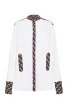 Moda Operandi Bassike Print-detailed Cotton Poplin Shirt