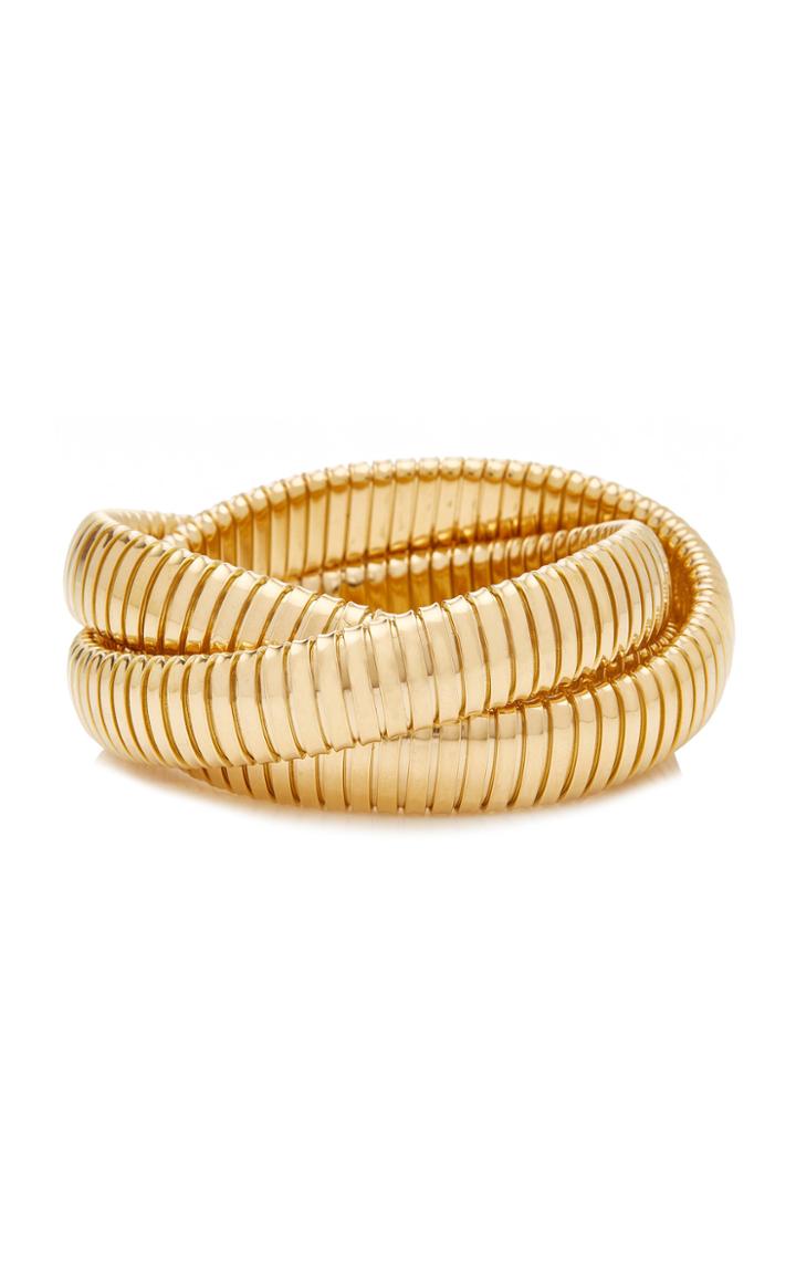 Sidney Garber Yellow Gold 12mm Rolling Bracelet
