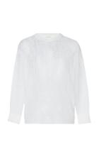 Delpozo Lace Knit Mohair Sweater