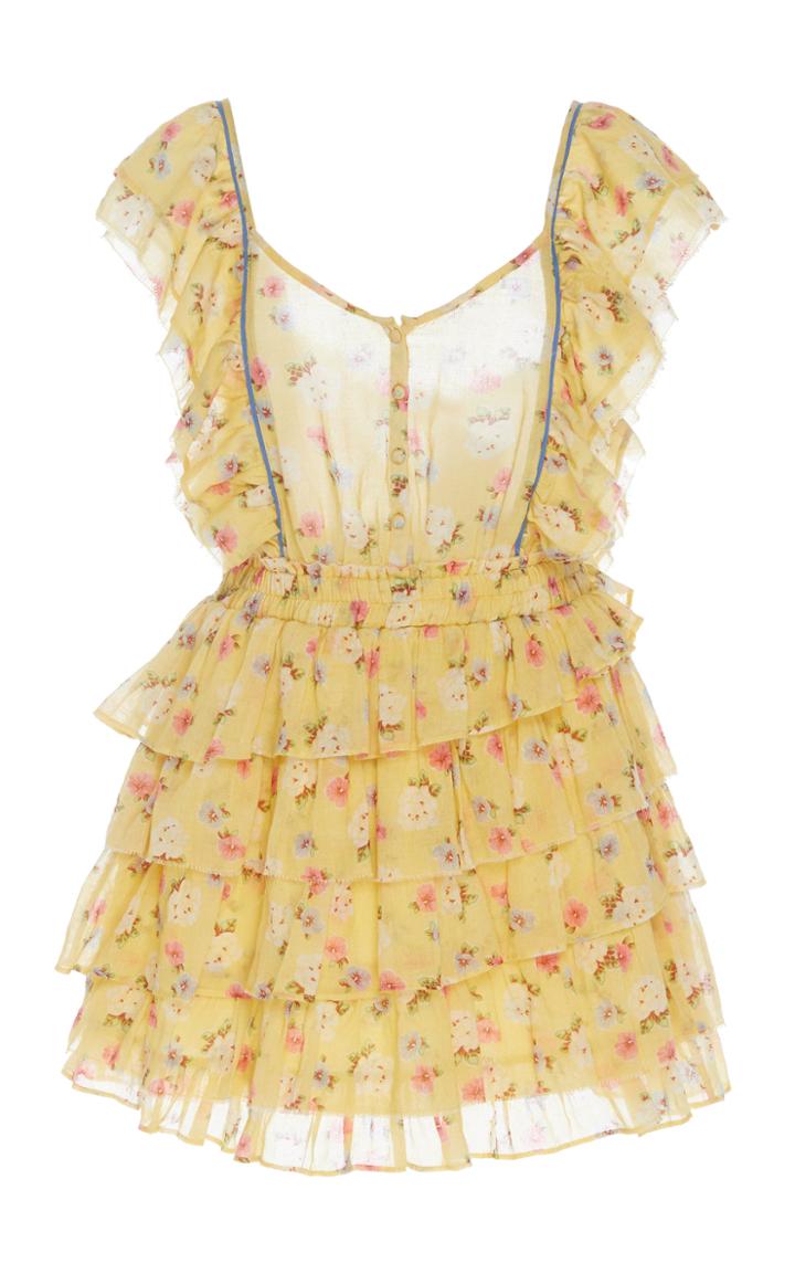 Loveshackfancy Phyllis Mini Ruffled Dress