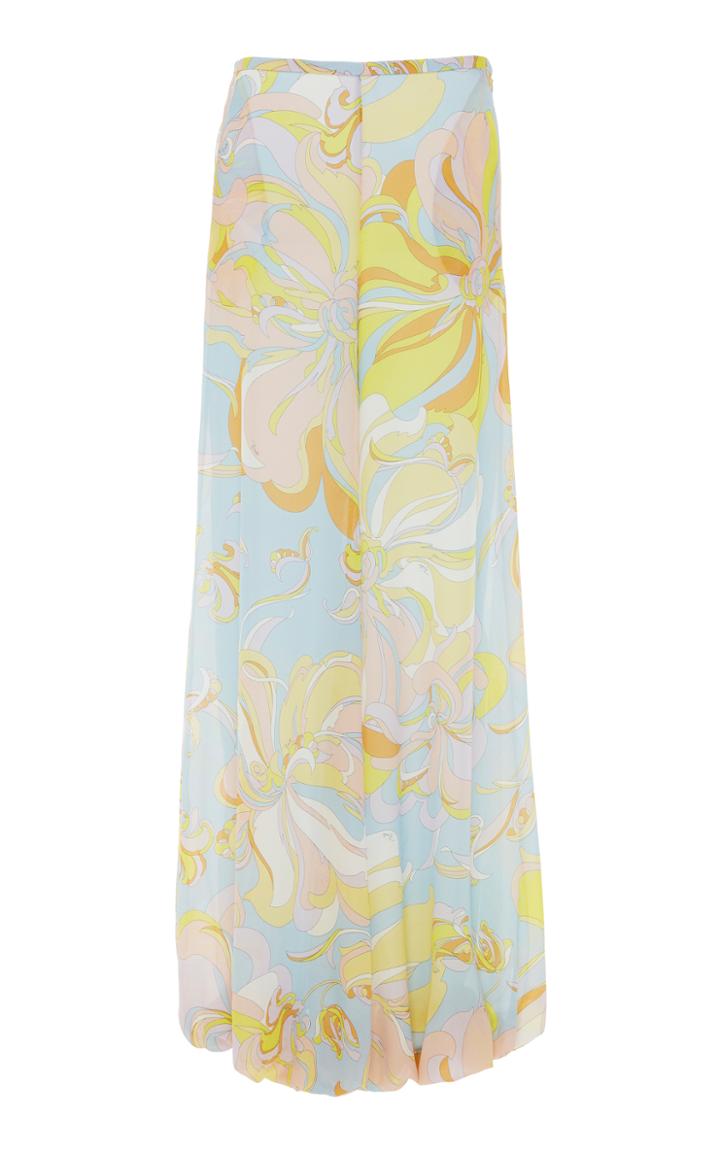 Emilio Pucci Wide Leg Silk Pant