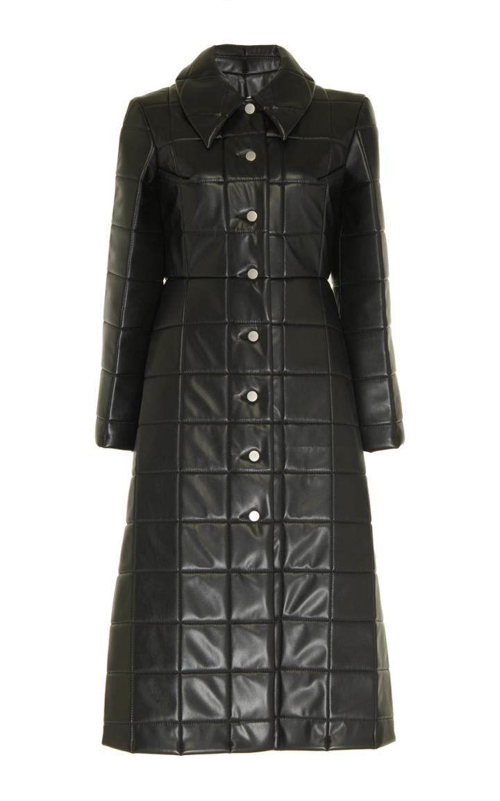 A.w.a.k.e. Miss Roboto Quilted Faux Leather Coat