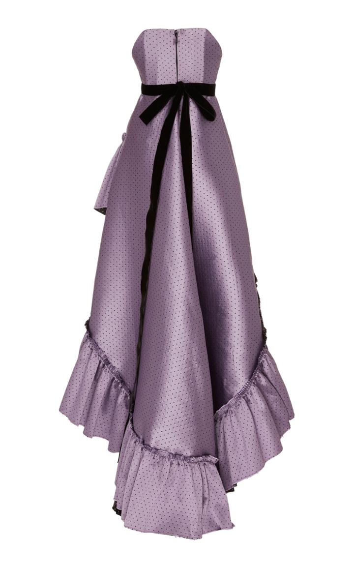 Philosophy Di Lorenzo Serafini High-low Jacquard Gown