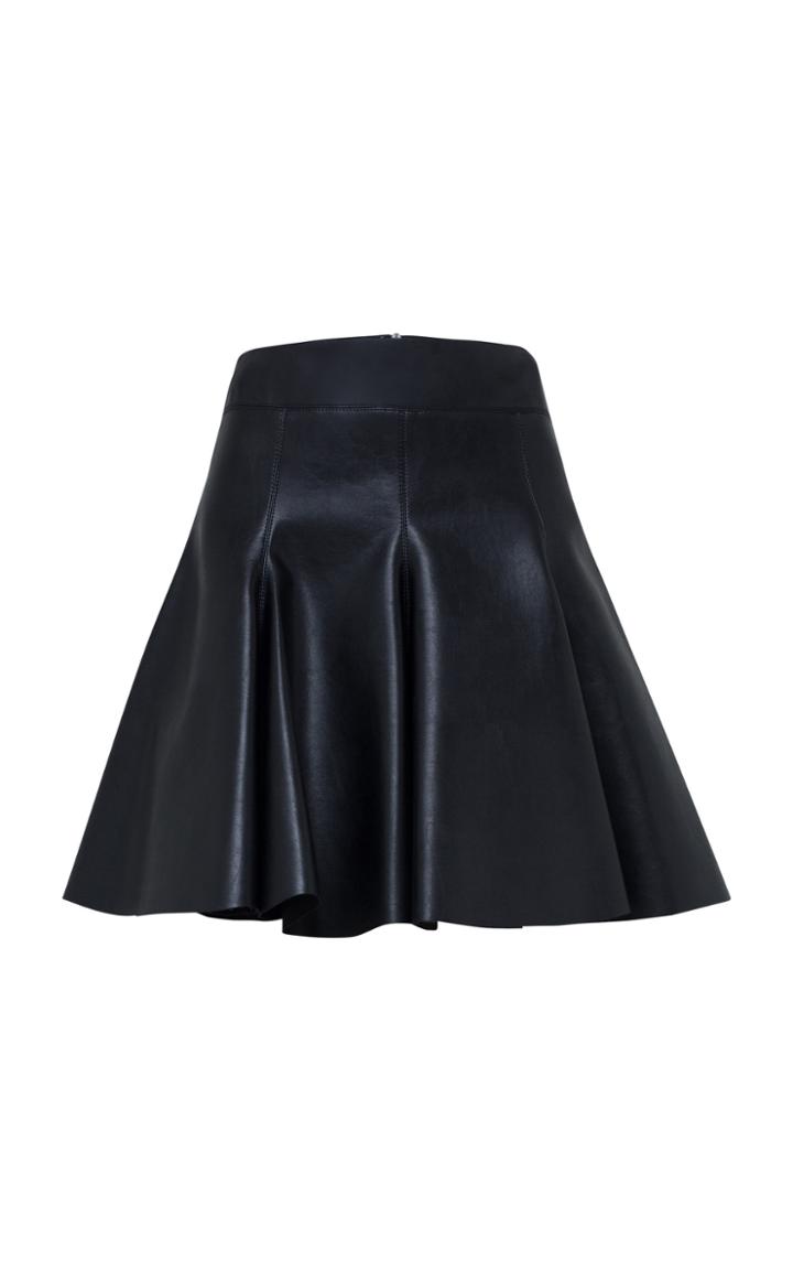 Dorothee Schumacher Second Skin A-line Vegan Leather Skirt
