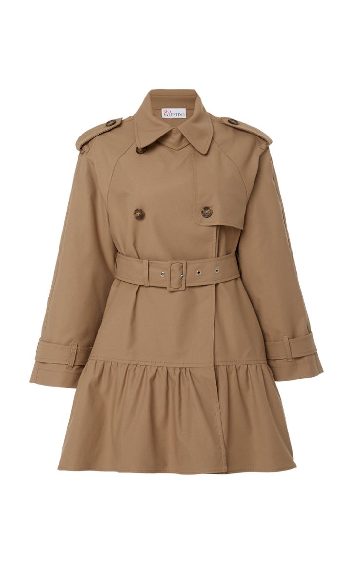 Red Valentino Peplum Mini Trench