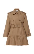 Red Valentino Peplum Mini Trench