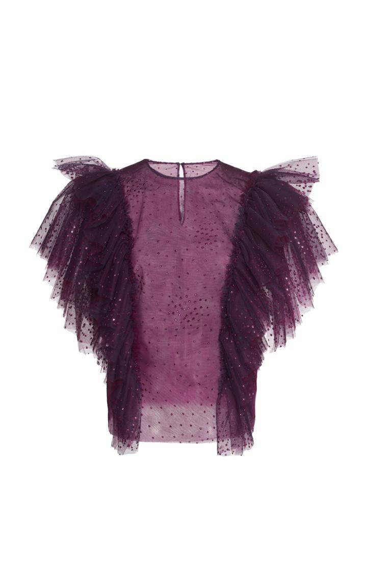 Costarellos Ruffle Top