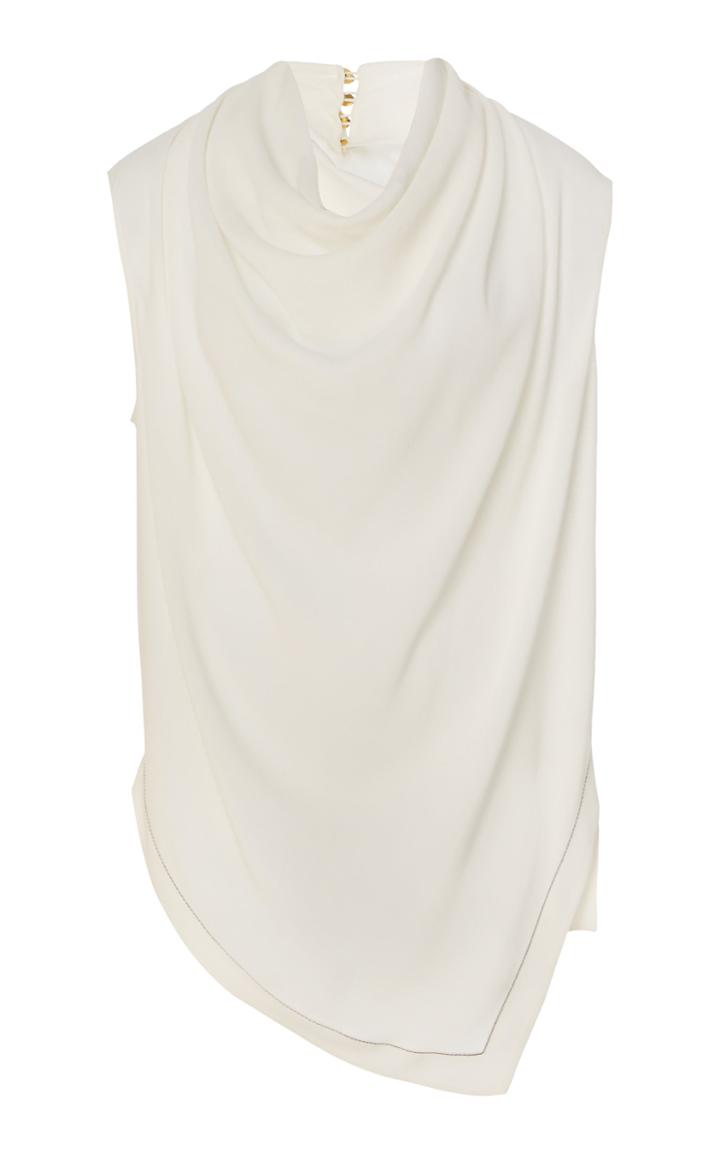 Moda Operandi Proenza Schouler Sleeveless Cowl-neck Silk Top Size: 2