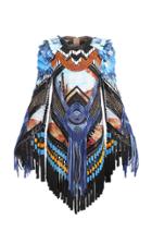 Balmain Embroidered Tassle-trim Mini Dress