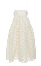 Cecilie Bahnsen Sofie Cotton-blend Midi Dress