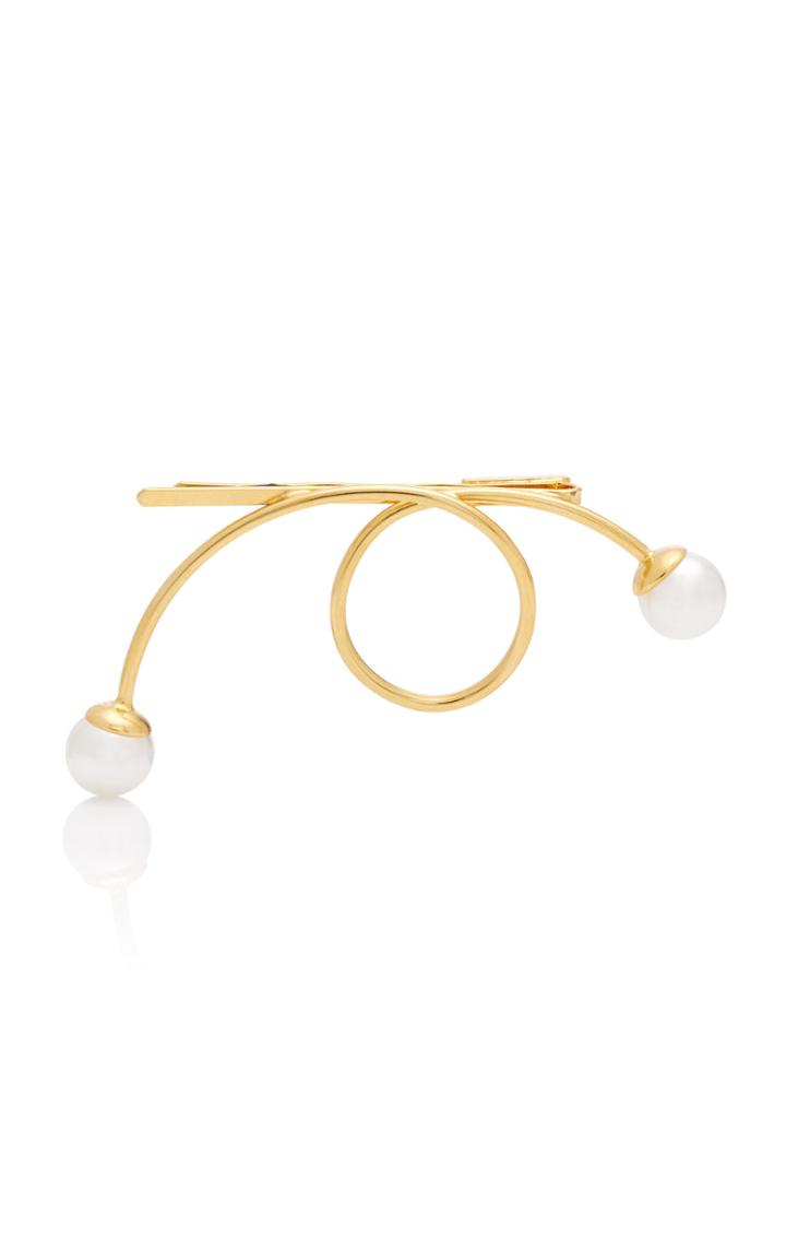 Lelet Ny 14k Gold-plated Faux-pearl Barrette