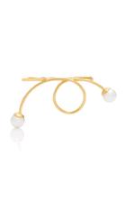 Lelet Ny 14k Gold-plated Faux-pearl Barrette