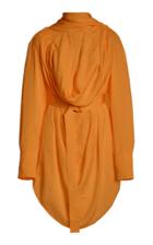 Moda Operandi Acler Hernshaw Draped Georgette Tie-neck Mini Wrap Dress