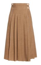 Moda Operandi Gabriela Hearst Harris Pleated Cashmere Corduroy Midi Skirt