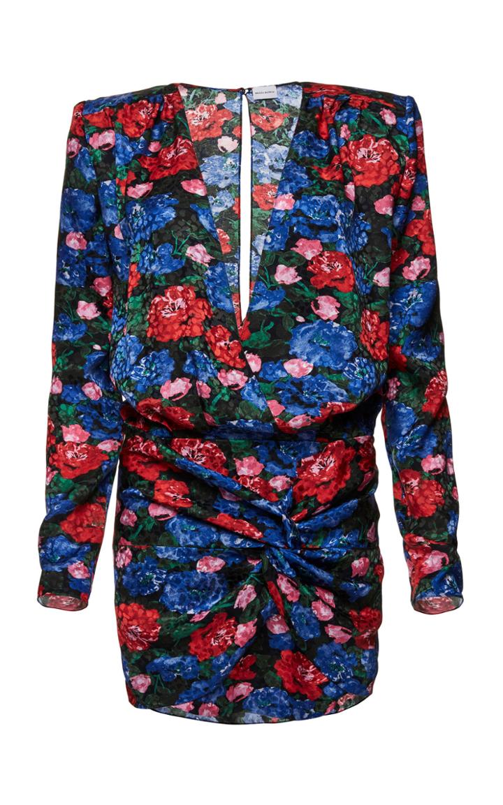 Magda Butrym Pesaro Floral-print Silk Mini Dress