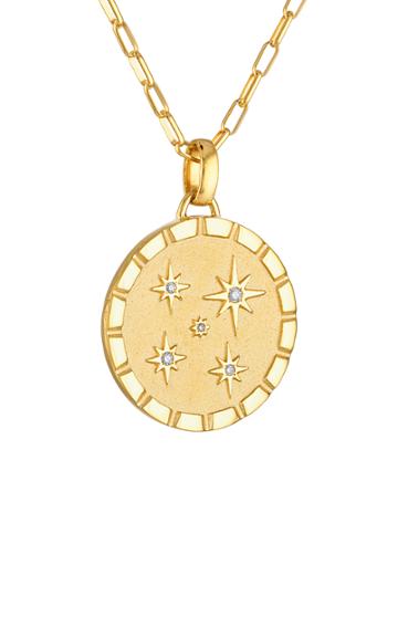 Pamela Zamore Multi Star 18k Yellow Gold Diamond Necklace