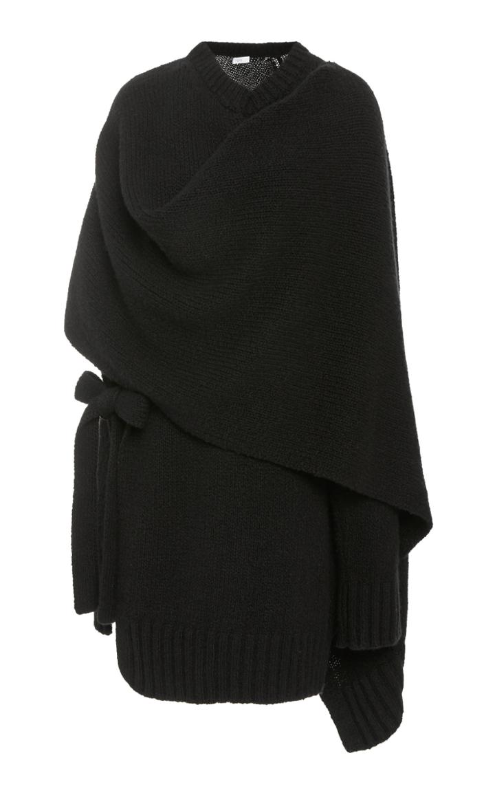 Rosetta Getty Wrap Cashmere And Wool Cardigan