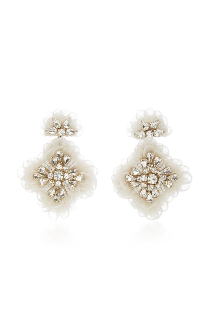 Mignonne Gavigan Mila Silk Organza And Resin Earrings