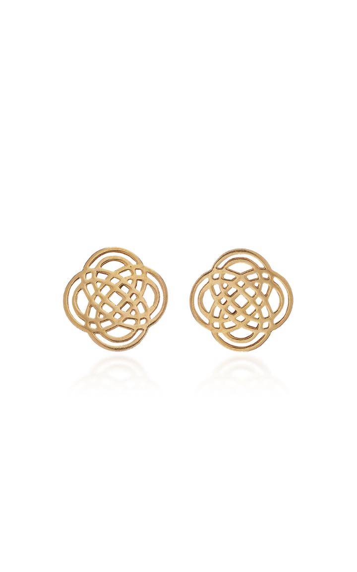 Ginette Ny Purity 18k Rose Gold Stud Earrings