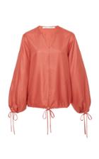 Bouguessa Tie-up Puffed Sleeves Top